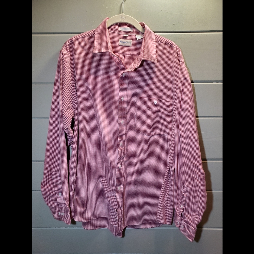 Red & White Checked Button Down